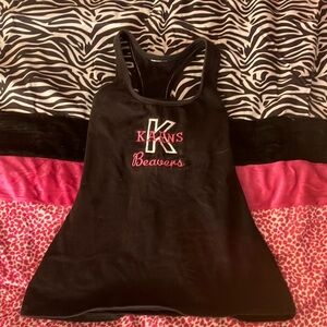 Karns beavers black tank top